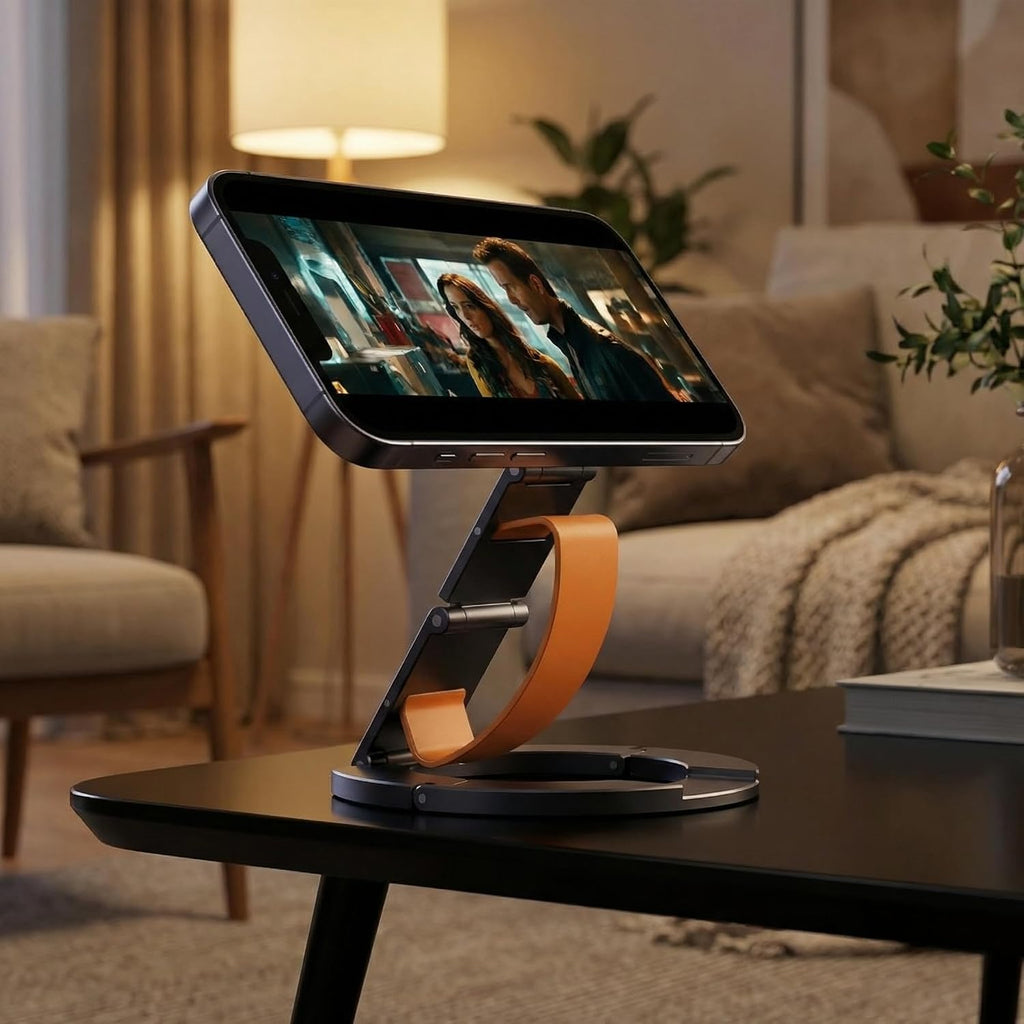 Magnetic Alloy Phone Holder With Ring Wristband