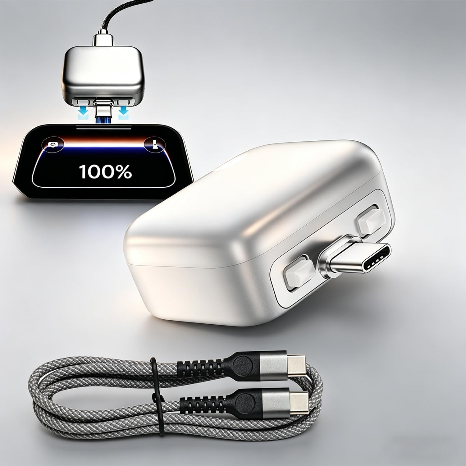 AI Smart USB-C Fast Charger with Auto-Disconnect
