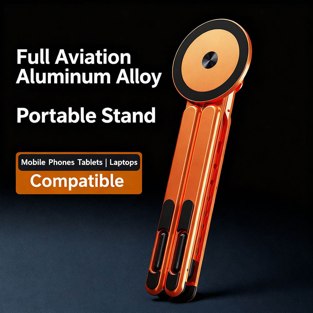 Foldable Magnetic Aluminium Phone Stand