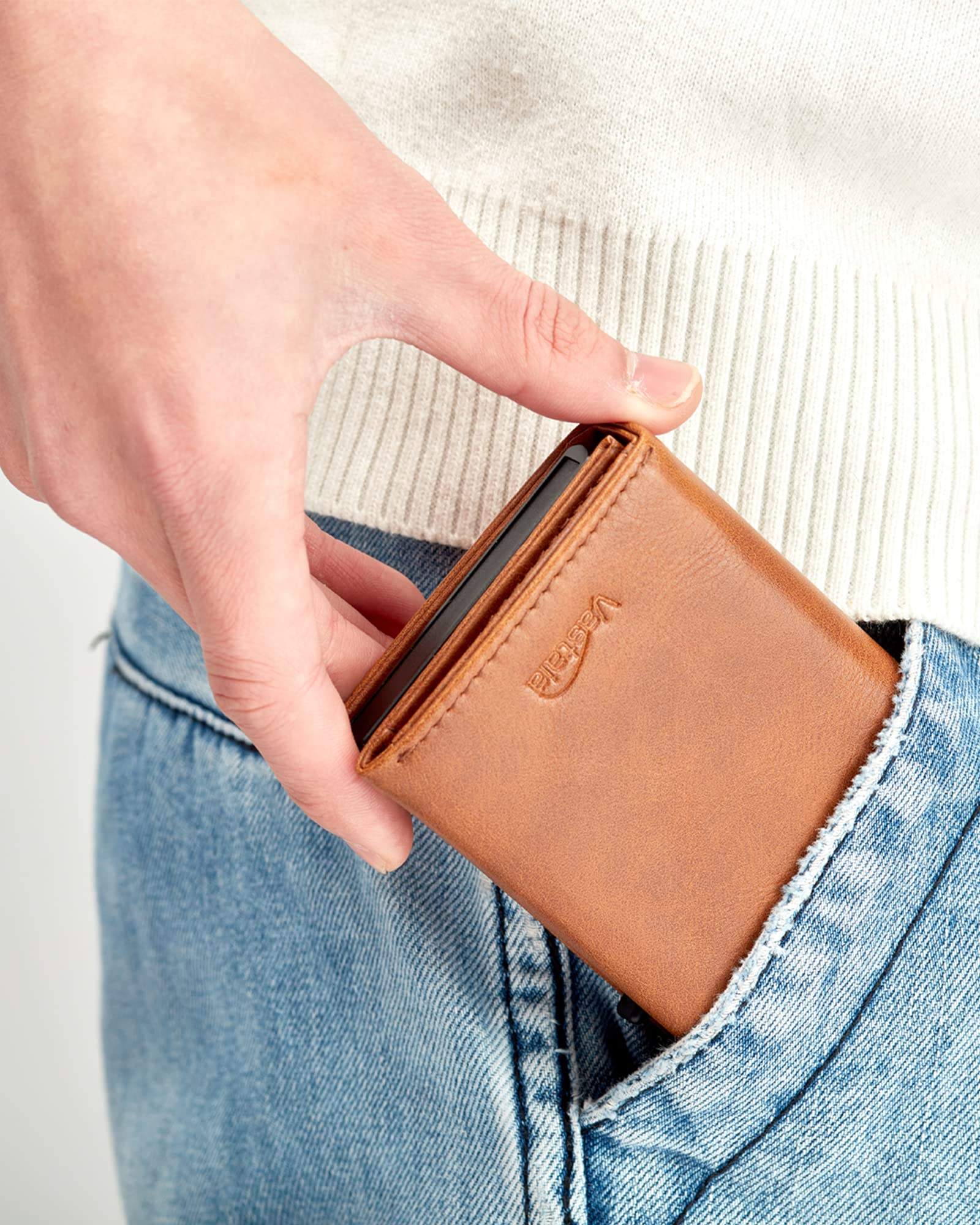 RFID Protection Slim Wallet With Credit Card Holder