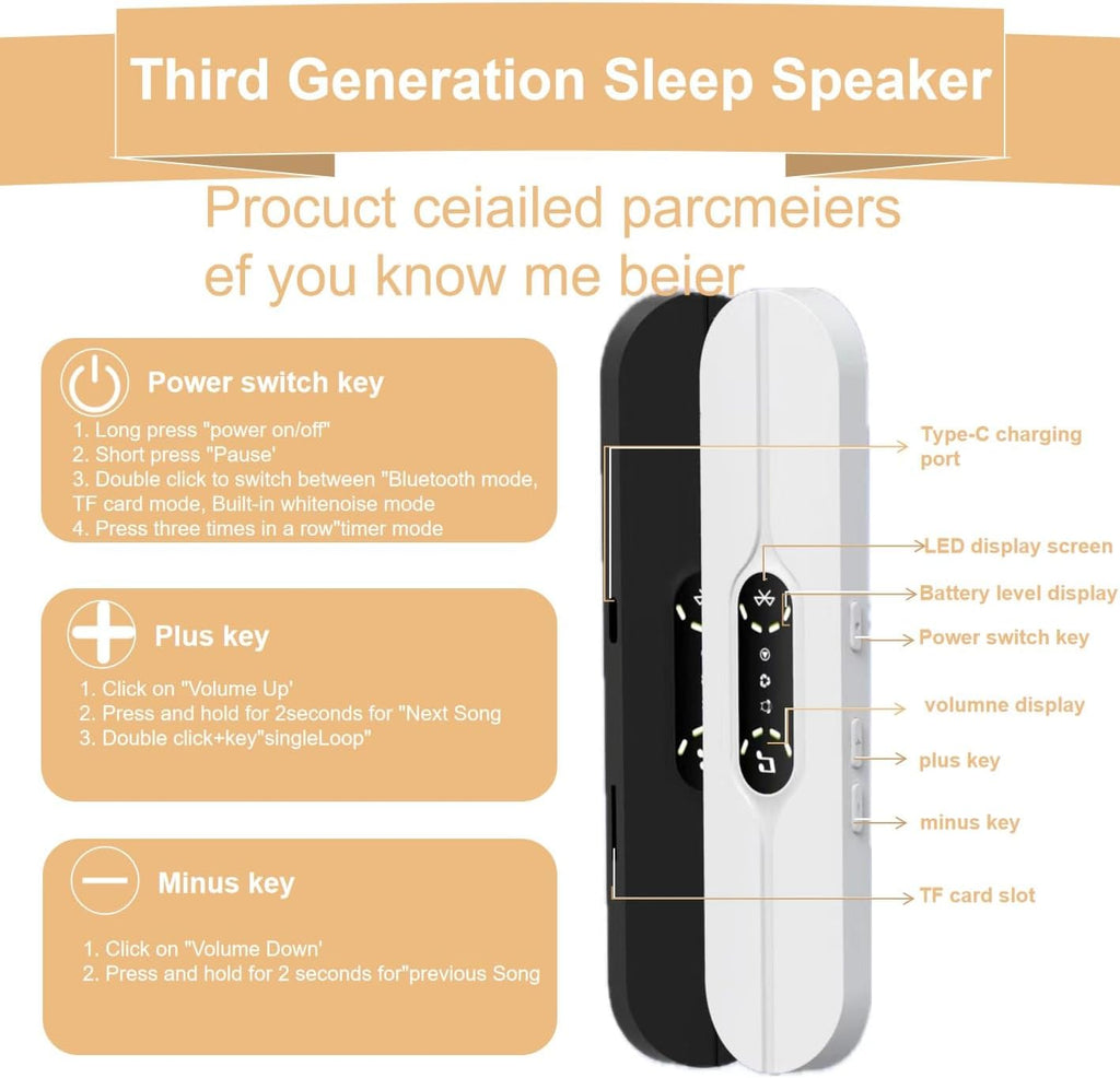 Bone Conduction Sleep Speaker