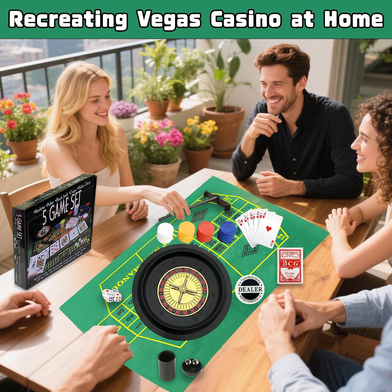 5-in-1 Casino Game Set