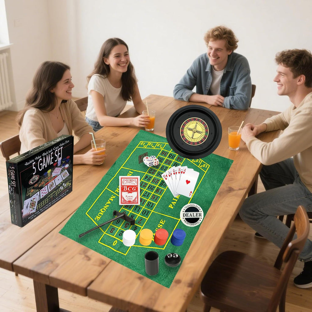 5-in-1 Casino Game Set