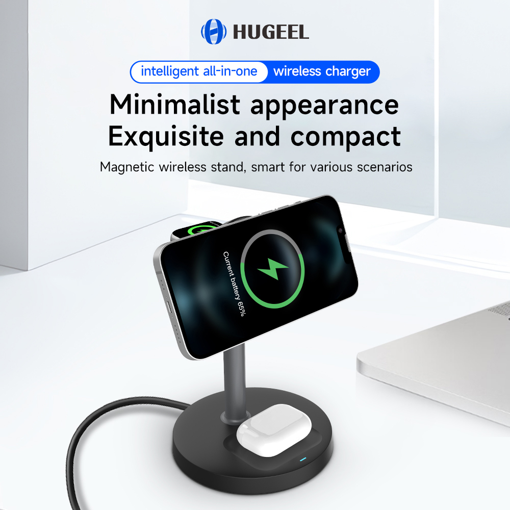 3 in 1 Wireless Magnetic Charger Stand