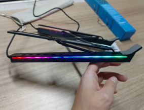 LED Laptop stand With USB-C Docking Station