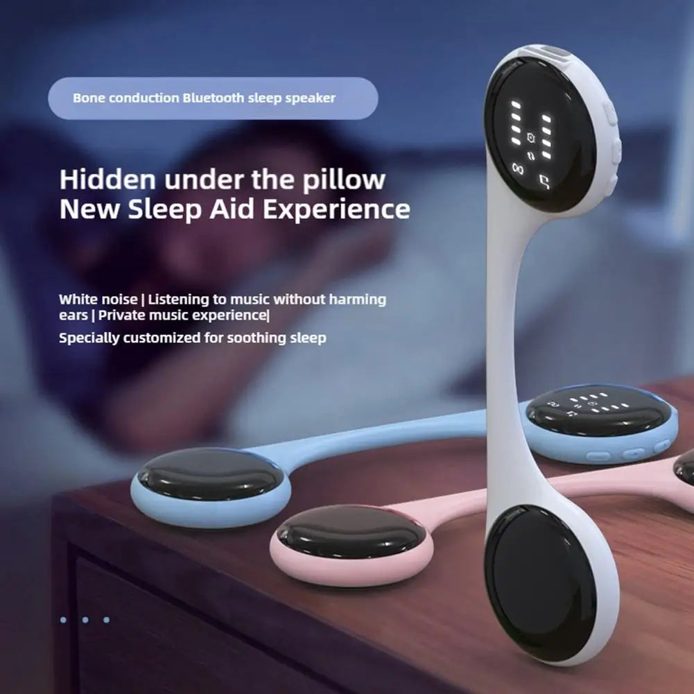 Open-Ear Sleep Therapy Bone Conduction Pillow Speaker