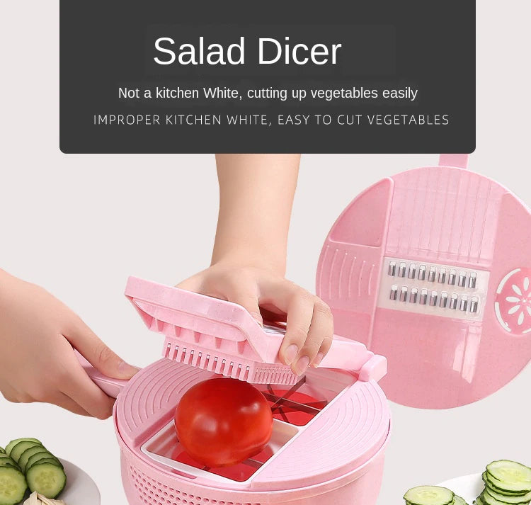Vegetable Chopper With Detachable Blades