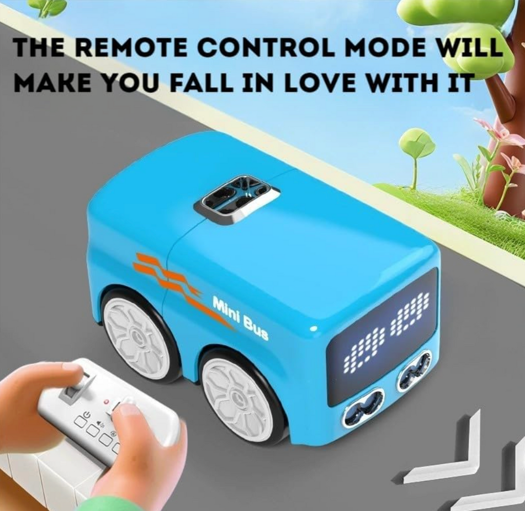 Smart Sensing Line-Tracking Desktop Bus Toy