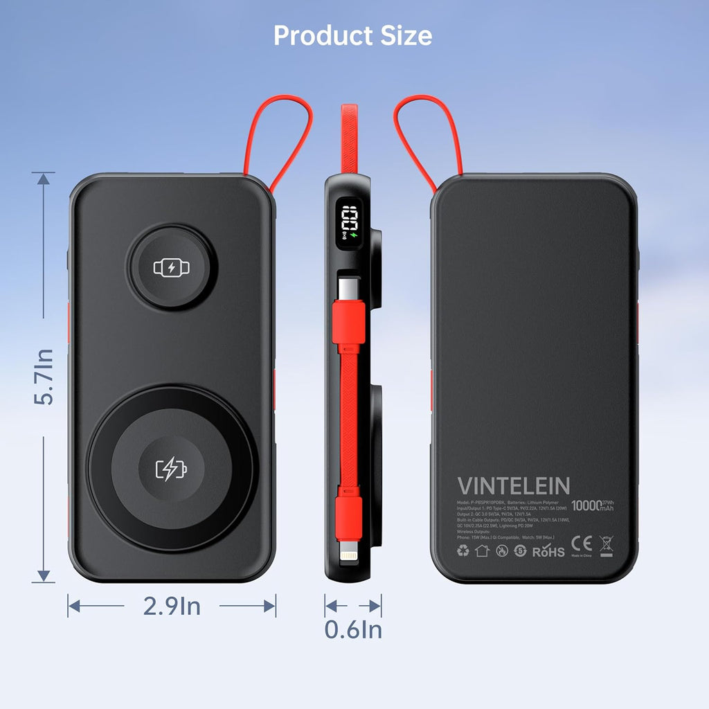 5 In 1 Magnetic Power Bank