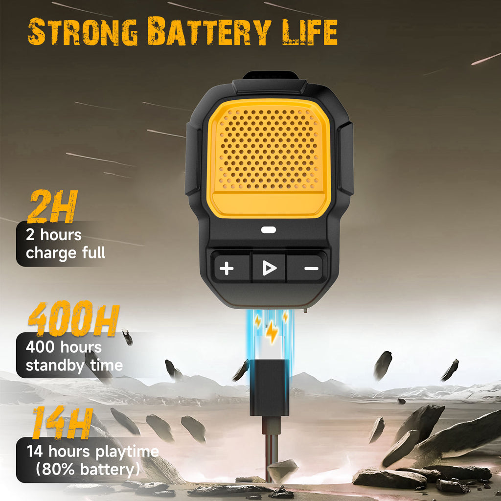 Mini Clip On Water-Proof Mic And Speakers
