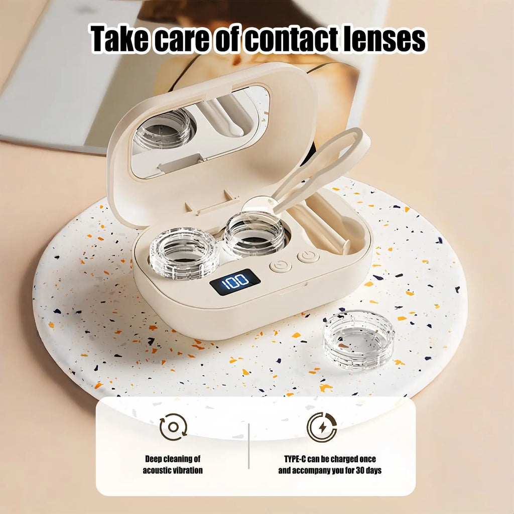 Automatic Ultrasonic Contact Lens Cleaner