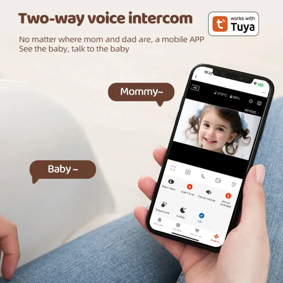 Wi-Fi Baby Monitor With Infrared Night Vision