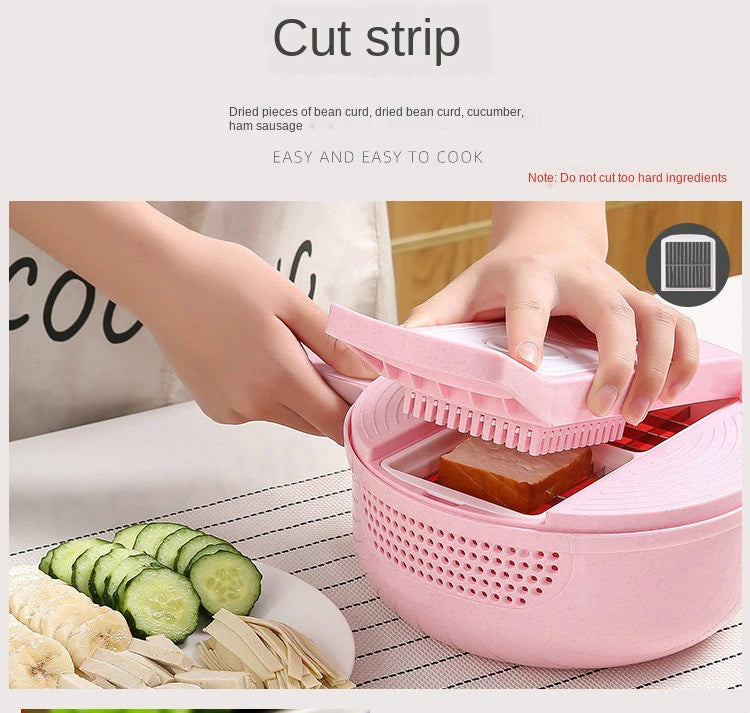 Vegetable Chopper With Detachable Blades