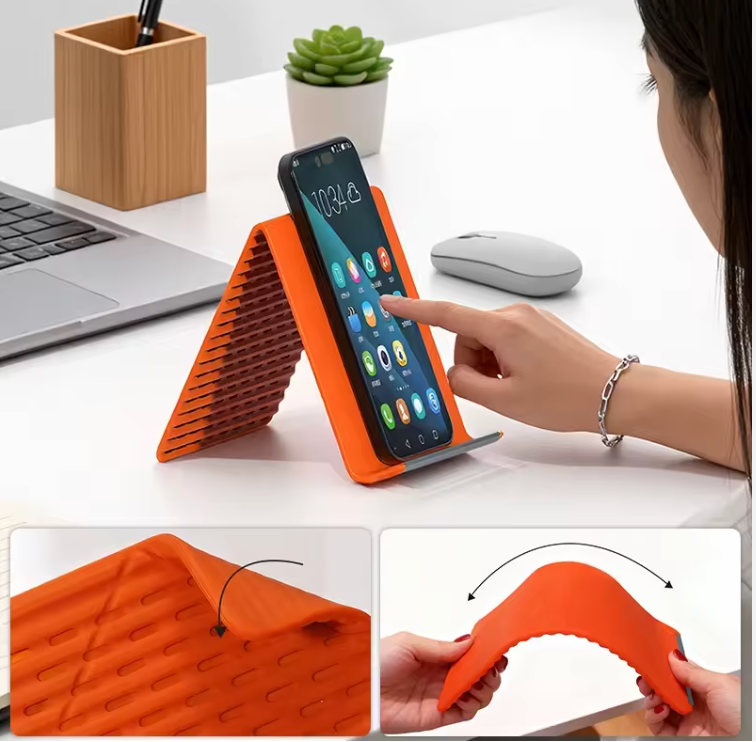 Flexible Folding Silicone Phone & Tab Holder