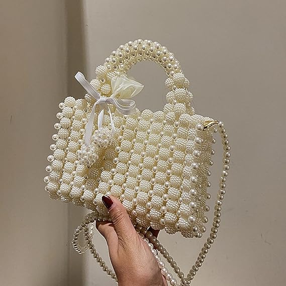 Luxury Pearl Beaded Hand Bag