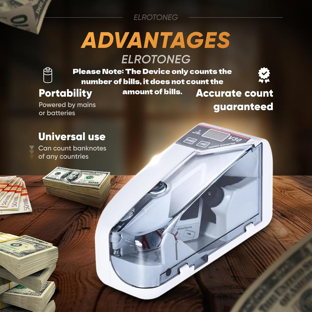 Mini Money Counting Machine With Fake Note Detector