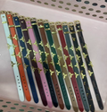 Butterfly Charm Leather Bracelet (LV-Inspired Designer Style)