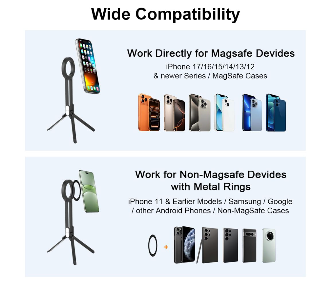 ABS Mini Tripod Pocket Cell Phone Stand