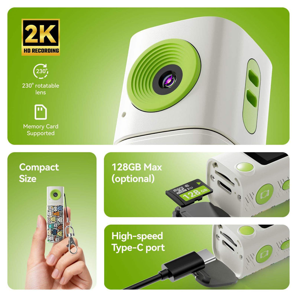 G10 Mini Digital Camera with 230° Rotation