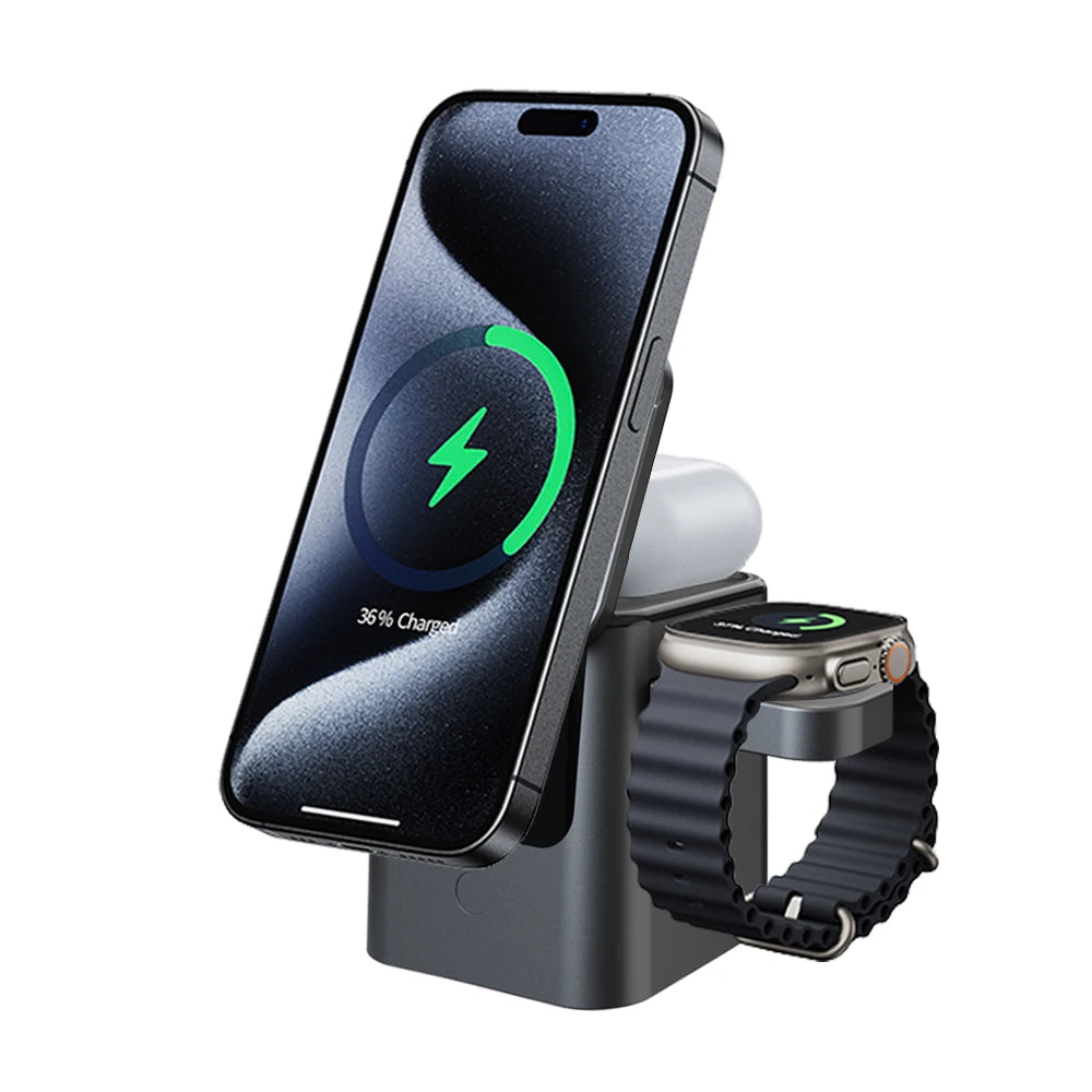 3 in 1 Magnetic Wireless Charging Station