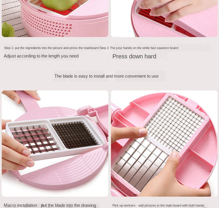 Vegetable Chopper With Detachable Blades