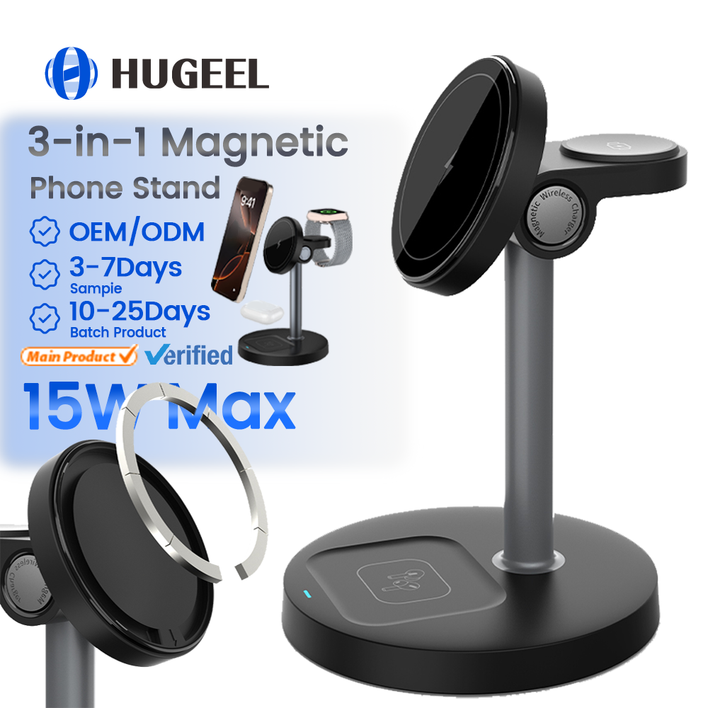 3 in 1 Wireless Magnetic Charger Stand