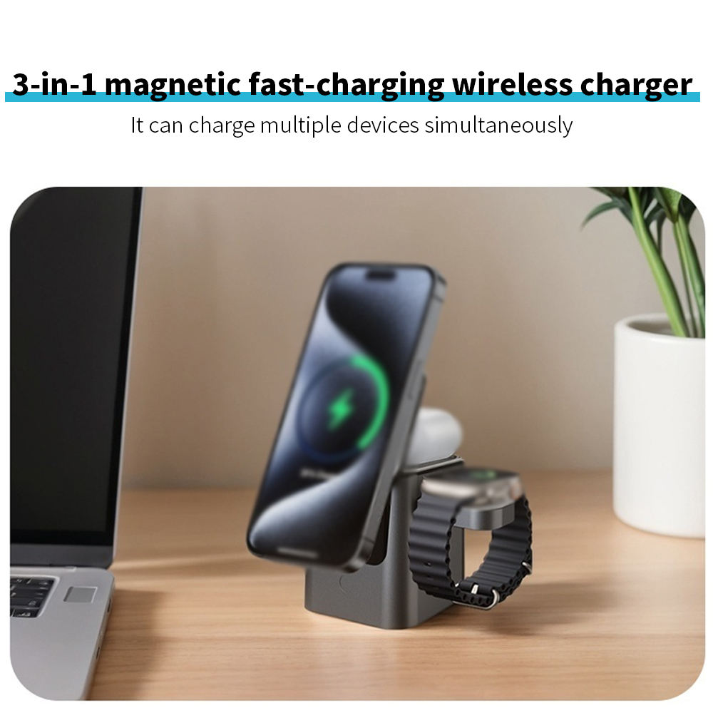 3 in 1 Magnetic Wireless Charging Station
