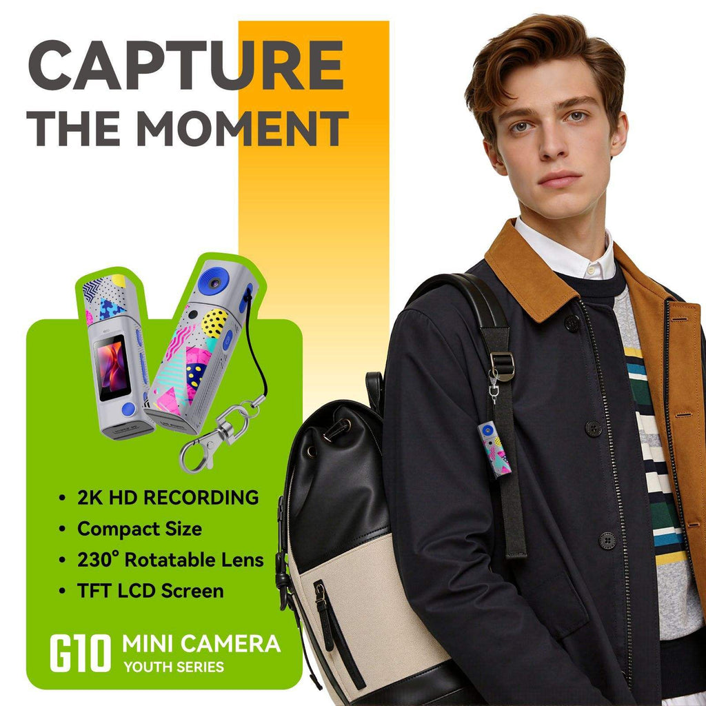 G10 Mini Digital Camera with 230° Rotation