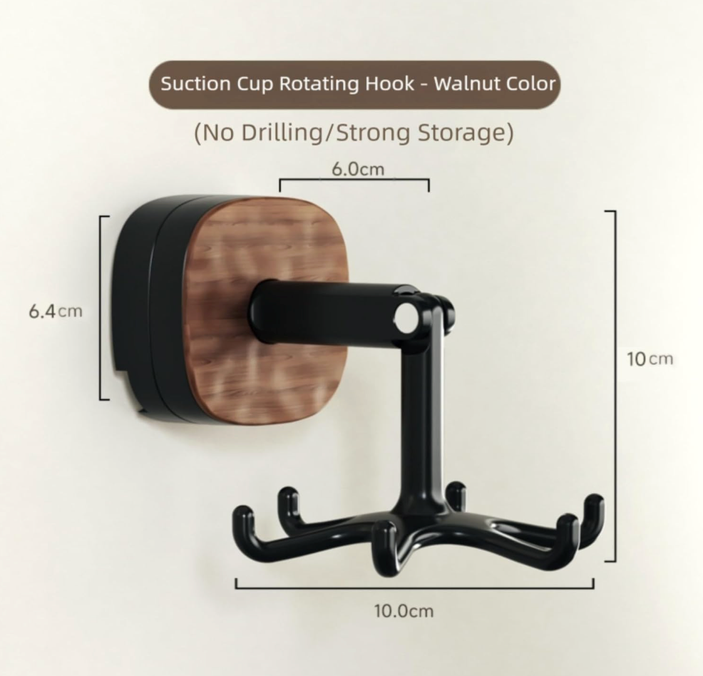 Suction Cup Rotating Hook Holder