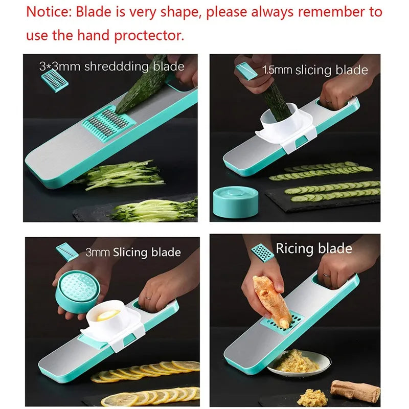 6-In-1 Vegetable Chopper Slicer Cutter