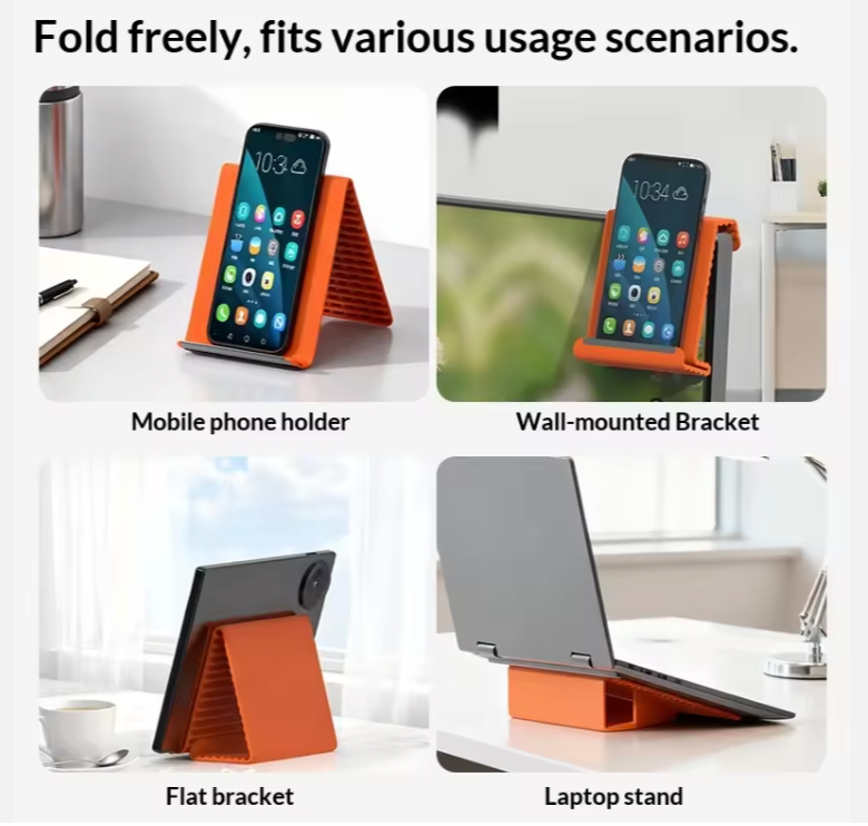 Flexible Folding Silicone Phone & Tab Holder