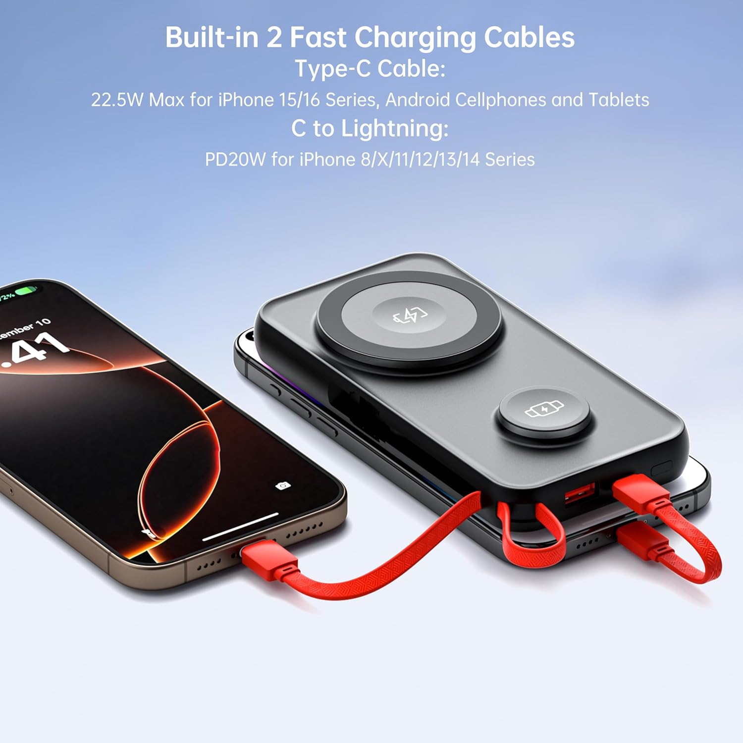 5 In 1 Magnetic Power Bank