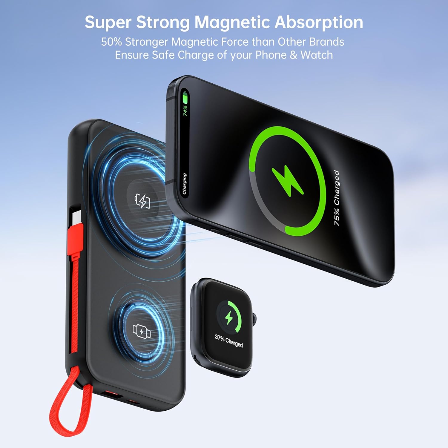 5 In 1 Magnetic Power Bank