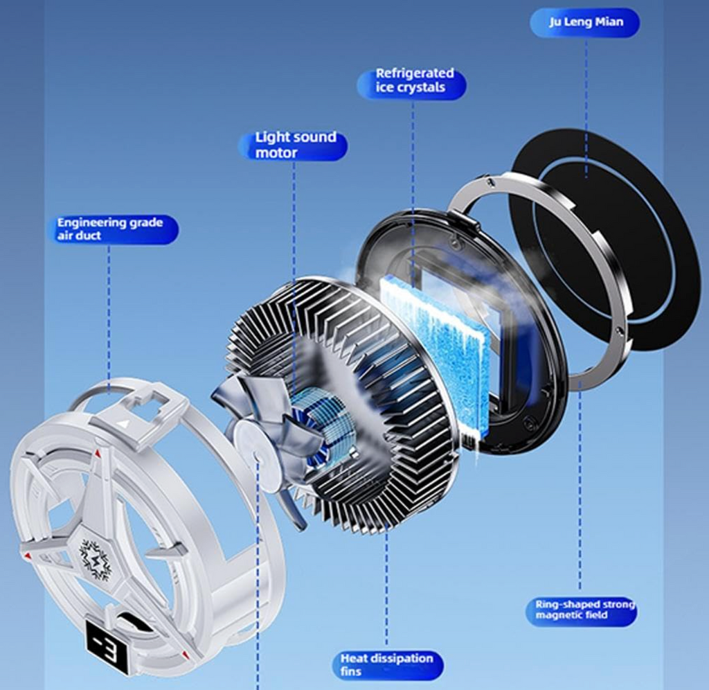 Magnetic Cell Phone Cooling Fan