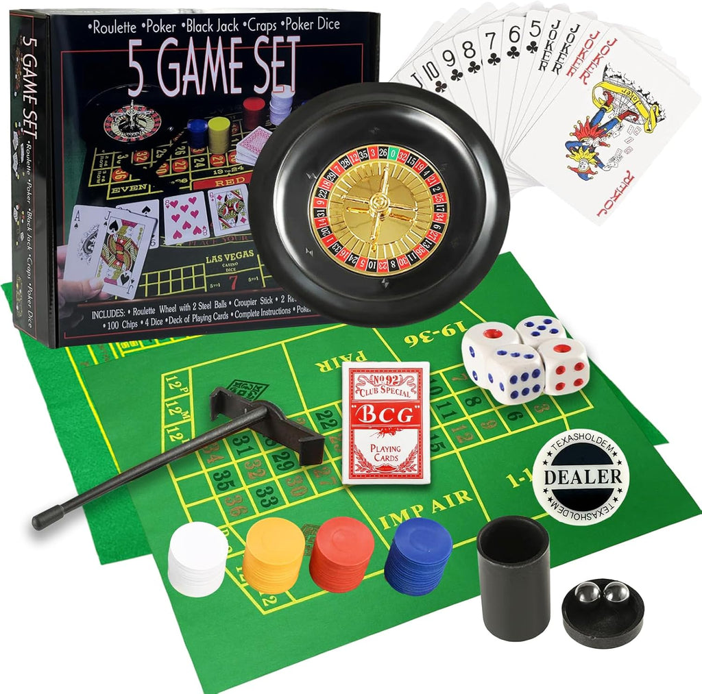 5-in-1 Casino Game Set