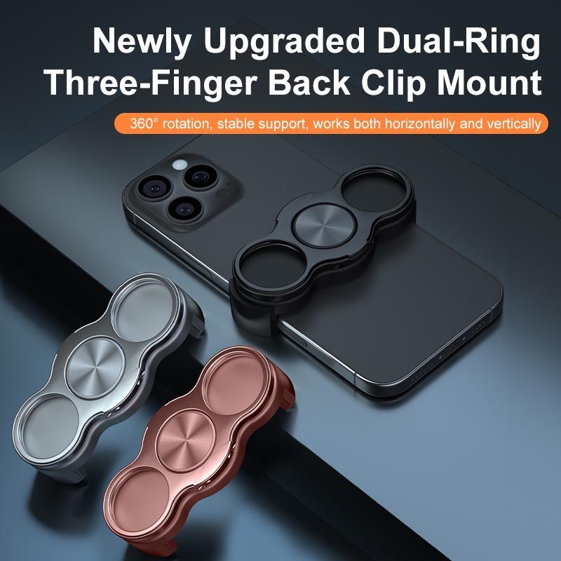 Three-Finger Back Clip Phone Holder