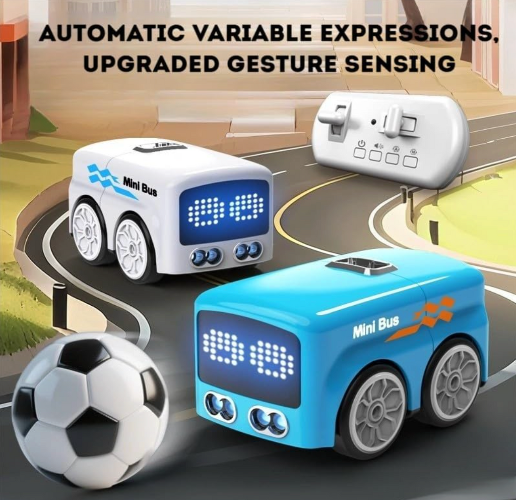 Smart Sensing Line-Tracking Desktop Bus Toy