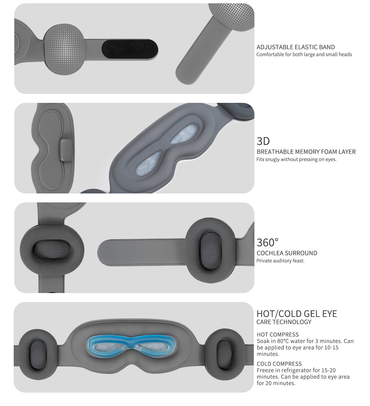 Sleep Headphones With Eye Mask