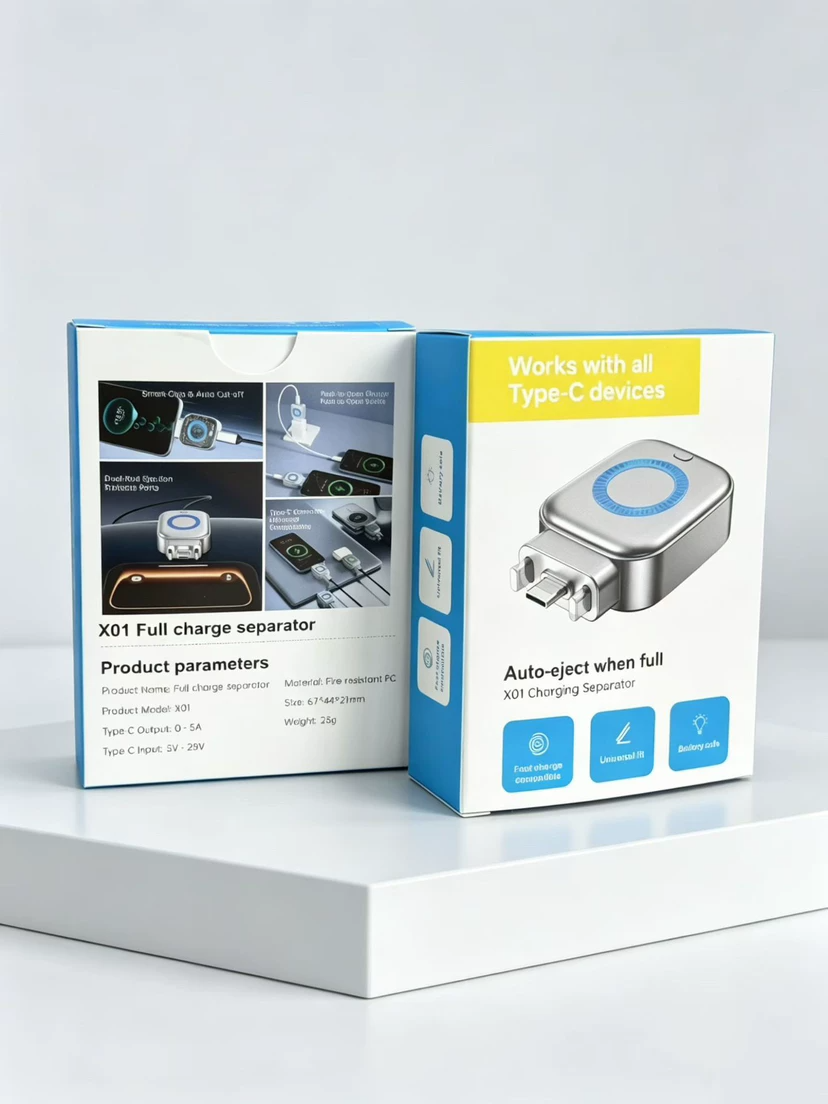 AI Smart USB-C Fast Charger with Auto-Disconnect