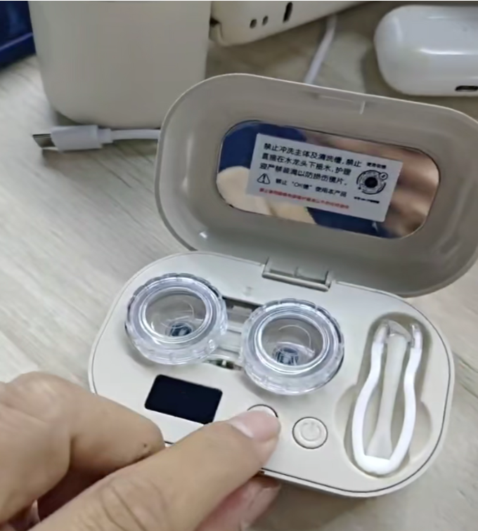 Automatic Ultrasonic Contact Lens Cleaner