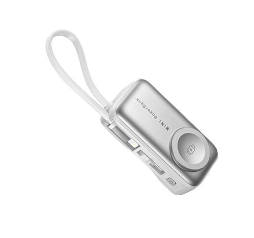3 In 1 Built In Cable Capsule Power Bank