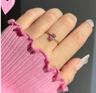 Heart-Shaped Zircon Adjustable Finger Chain