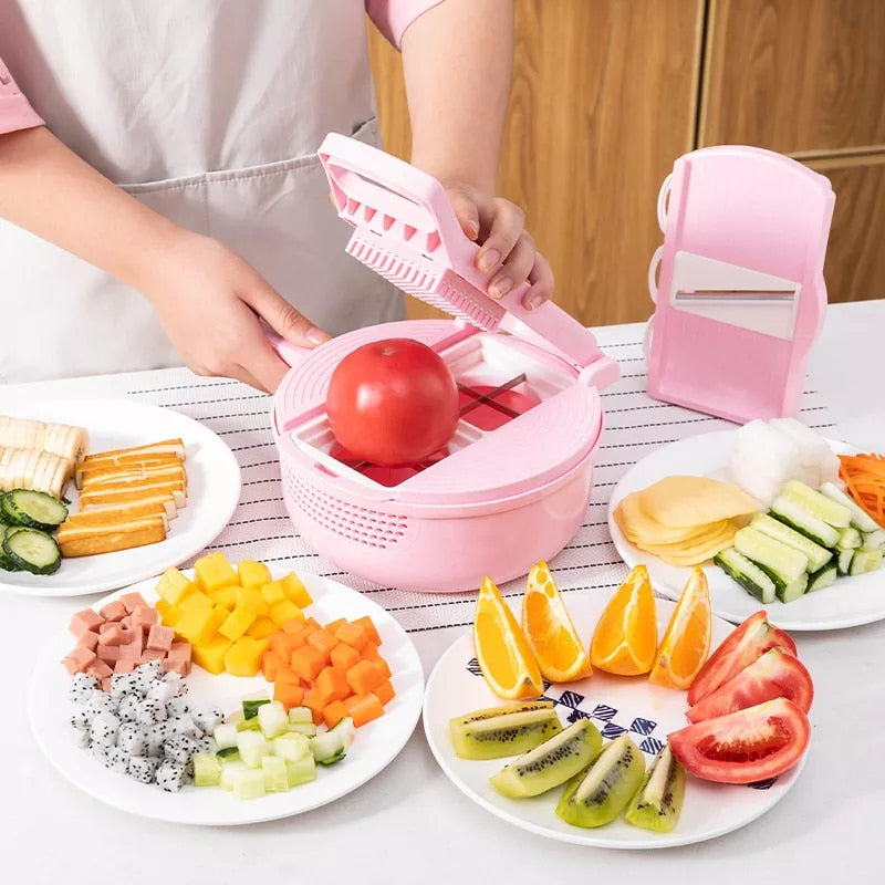 Vegetable Chopper With Detachable Blades