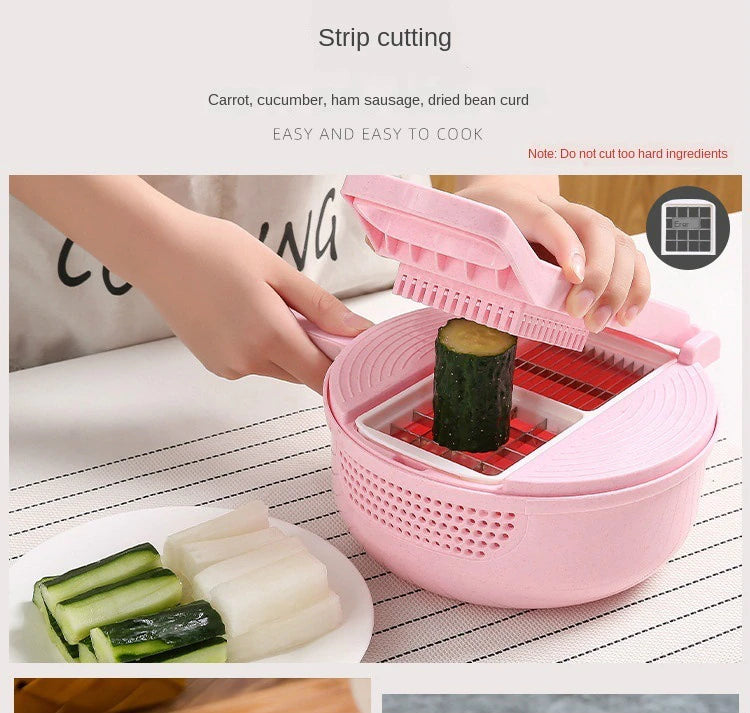 Vegetable Chopper With Detachable Blades