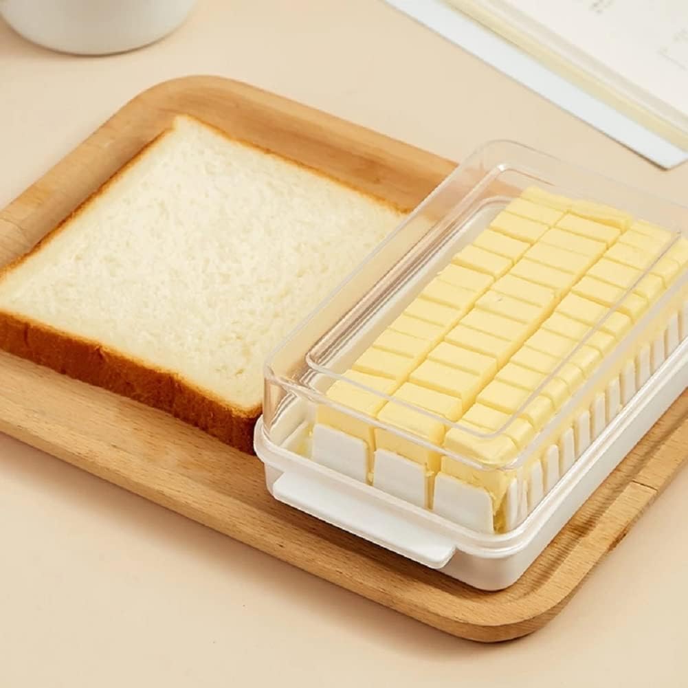 Butter Disk Keeper With Sealed Plastic Lid and Cutter Slicer