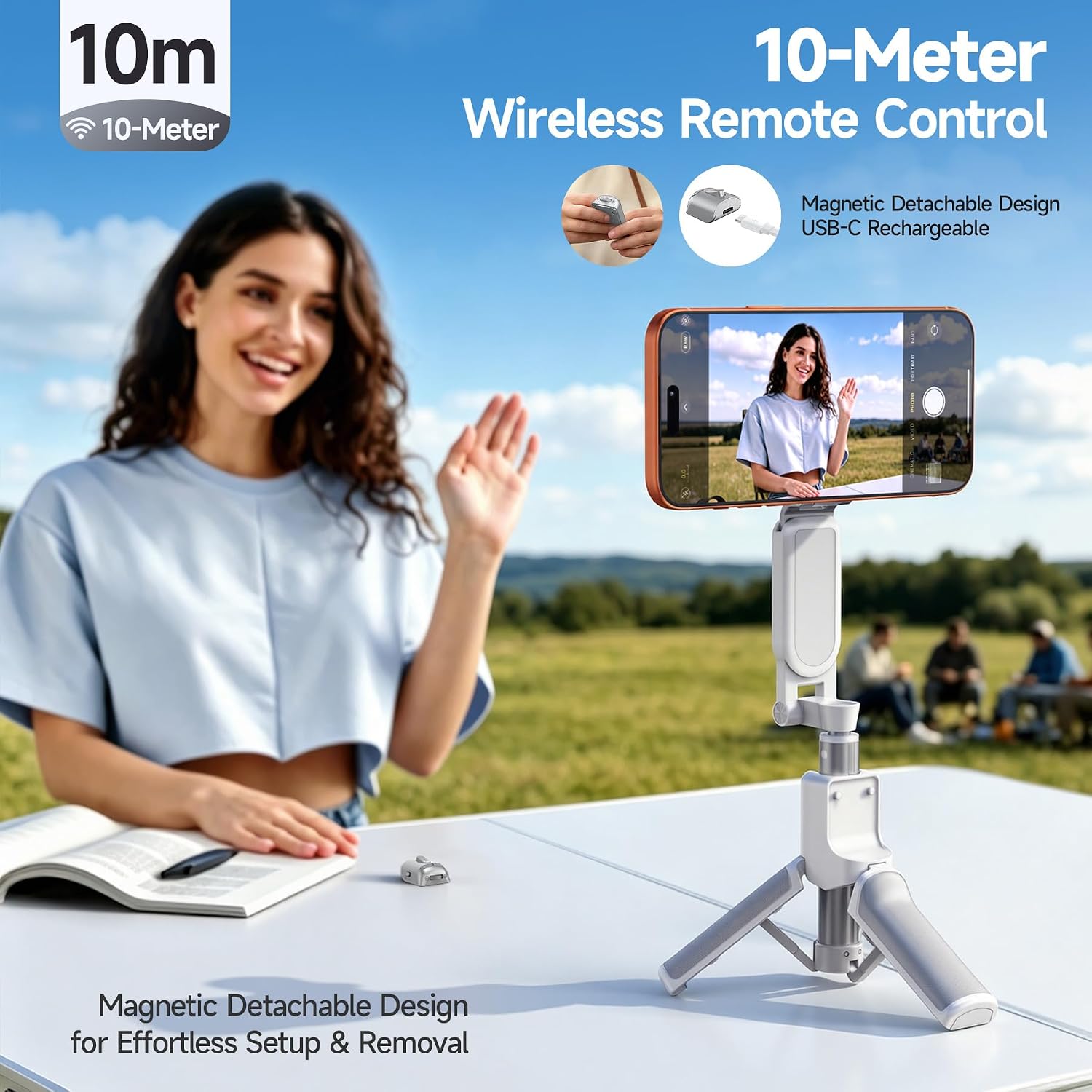 Foldable Magnetic Selfie Stick