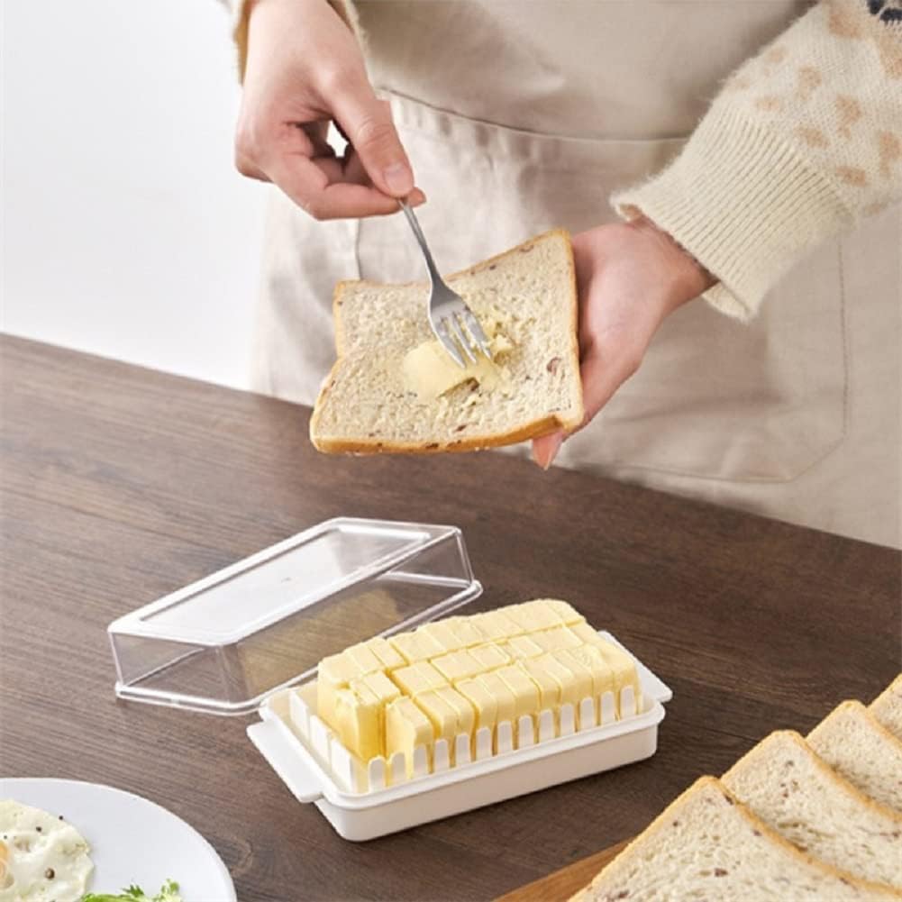 Butter Disk Keeper With Sealed Plastic Lid and Cutter Slicer