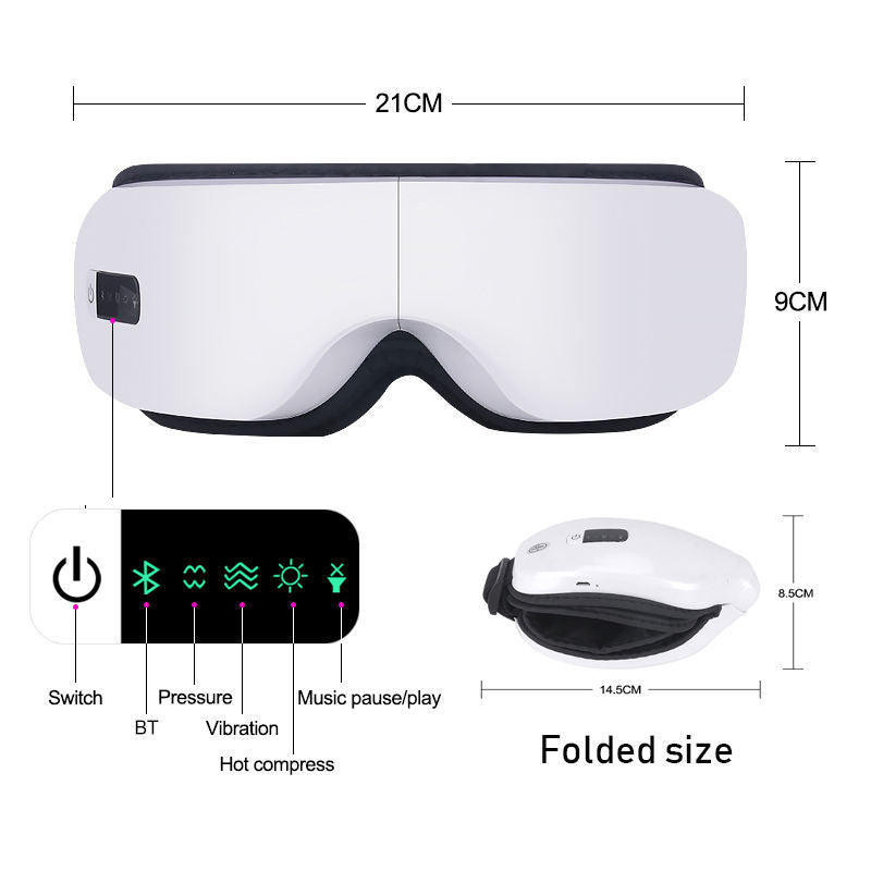 Bluetooth Heat Compress Airbag Eye Massager