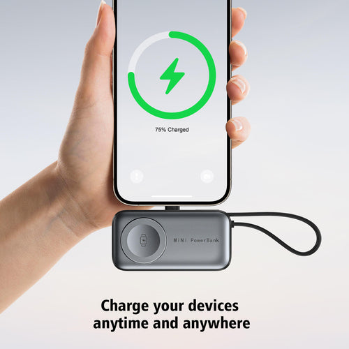 3 In 1 Built In Cable Capsule Power Bank