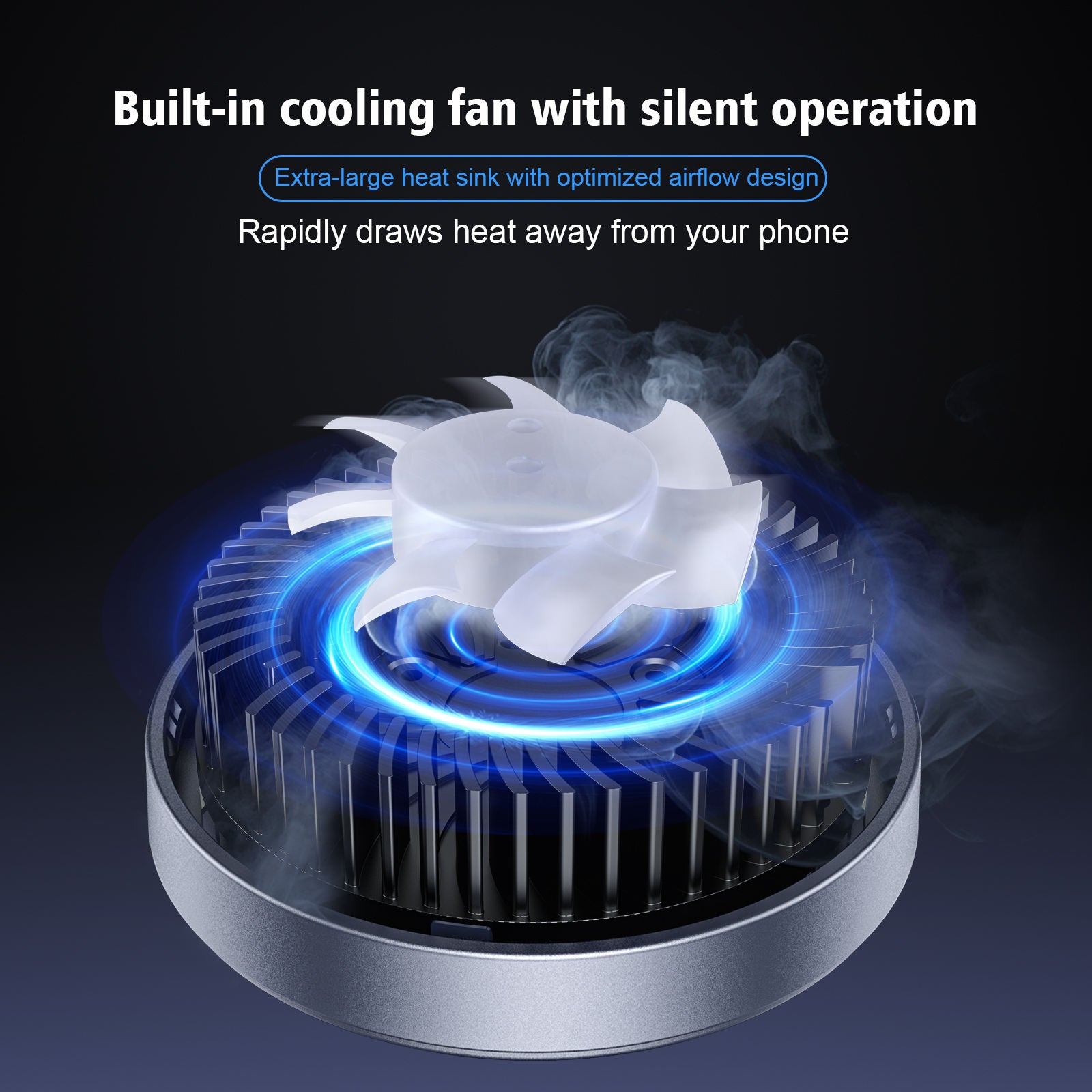 3 In 1 Fast Wireless Magnetic Charger Stand With Active Cooling